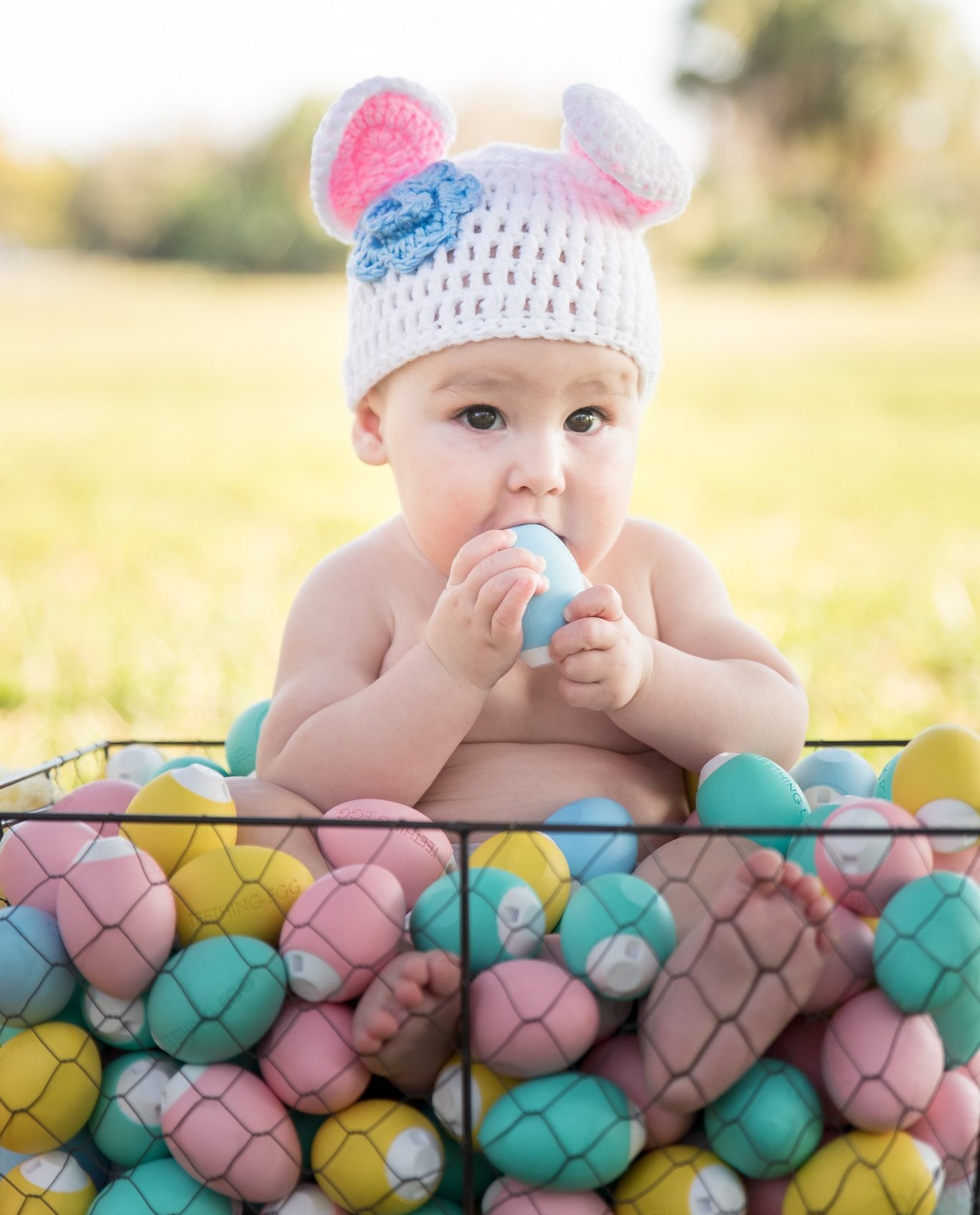 baby teething egg
