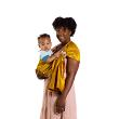 Koru Carrier Silk Ring Sling Baby Carrier, Double-Layer - Gold (Silver Ring/Matte)