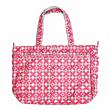 Jujube Pink Pinwheels - Super Be Zippered Tote Diaper Bag