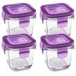 Wean Green Wean Cubes Glass Baby Food Containers - Grape 4 Pack