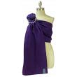 Koru Carrier Linen Ring Sling Baby Carrier, Double-Layer - Acai (Silver Ring/Matte)