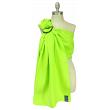 Koru Carrier Linen Ring Sling Baby Carrier, Double-Layer - Kiwi (Black Ring/Matte)