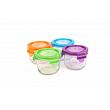 Wean Green Round Wean Bowls Baby Food Containers - Multi-Color Garden 4 Pack Featuring Grape