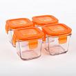 Wean Green Wean Cubes Glass Baby Food Containers - Carrot 4 Pack