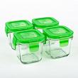 Wean Green Wean Cubes Glass Baby Food Containers - Pea 4 Pack