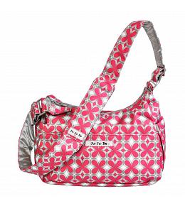 Jujube Pink Pinwheels - Hobobe Purse Diaper Bag