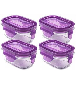 Wean Green Wean Tubs Baby Food Containers - Grape 4 Pack