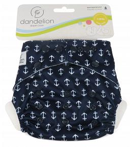 Dandelion Diapers Diaper Covers  with Snaps- One Size - Anchor