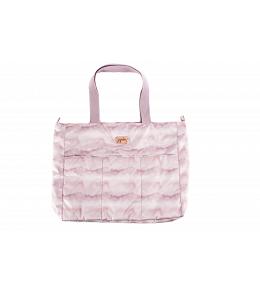 JuJuBe Rose Quartz - Super Be Zippered tote Diaper Bag