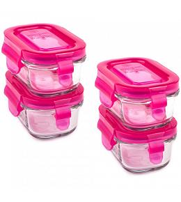 Wean Green Wean Tubs Baby Food Containers - Raspberry 4 Pack
