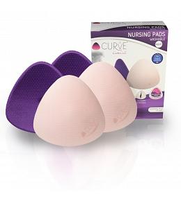 Cache Coeur Essential Plus Night-2 Pairs of Washable Nursing Pads-Purple